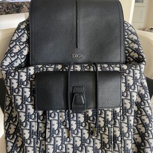 Dior Motion Backpack In Oblique Jacquard And Grained Calfskin Leather